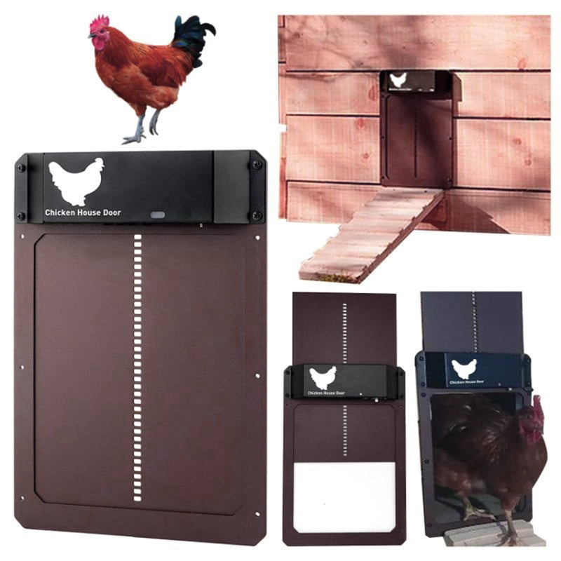B177 Light-Sensitive Automatic Chicken Coop Door Waterproof Hen House Pet Door B177 Light-Sensitive Automatic Chicken Coop Door Waterproof Hen House Pet Door